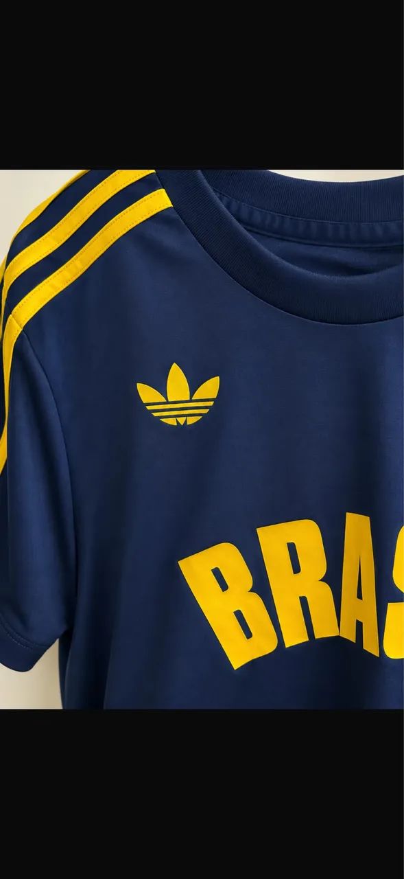 CROPPED ADIDAS BRASIL AZUL ORIGINAL  - Foto 3