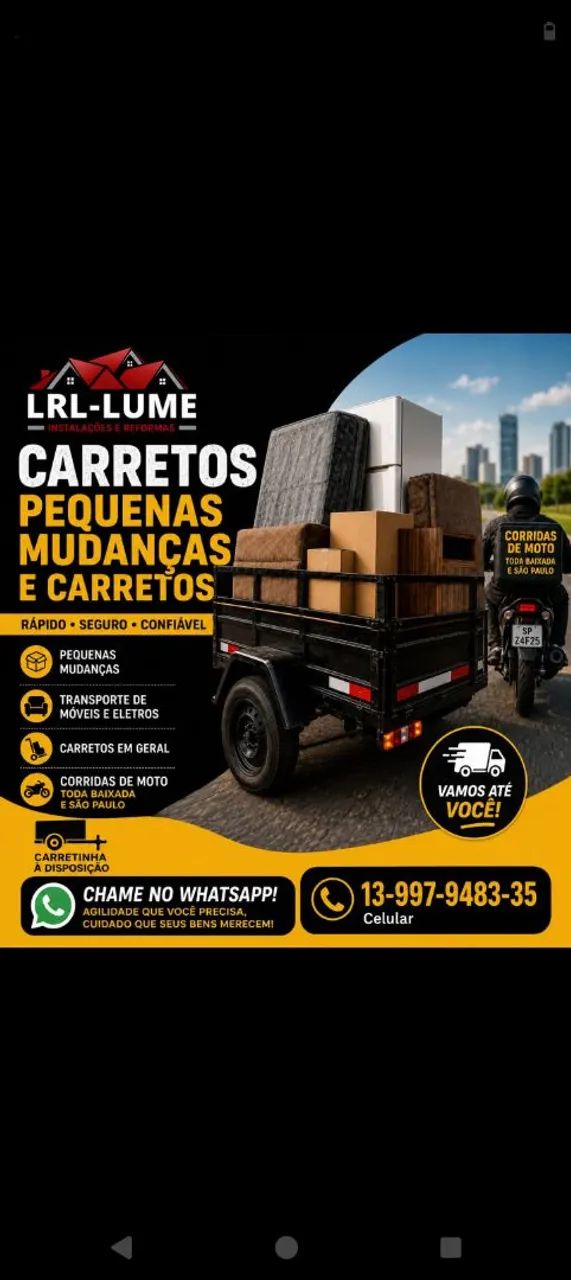 Carreto com cpj se precisar 