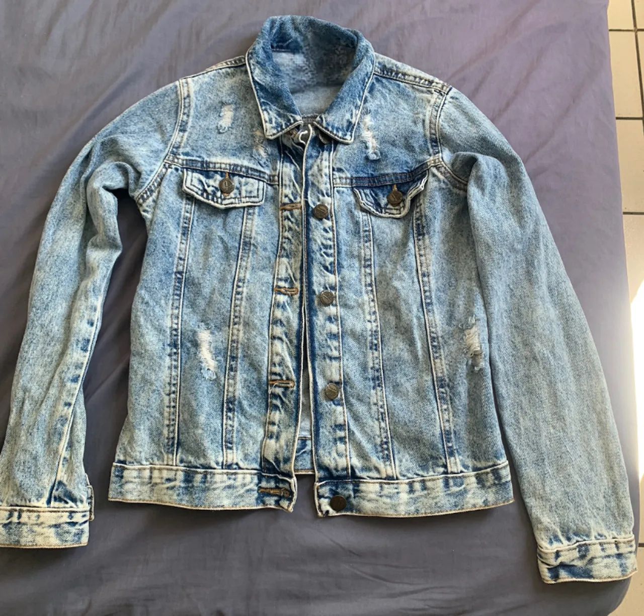Casaco jeans azul 
