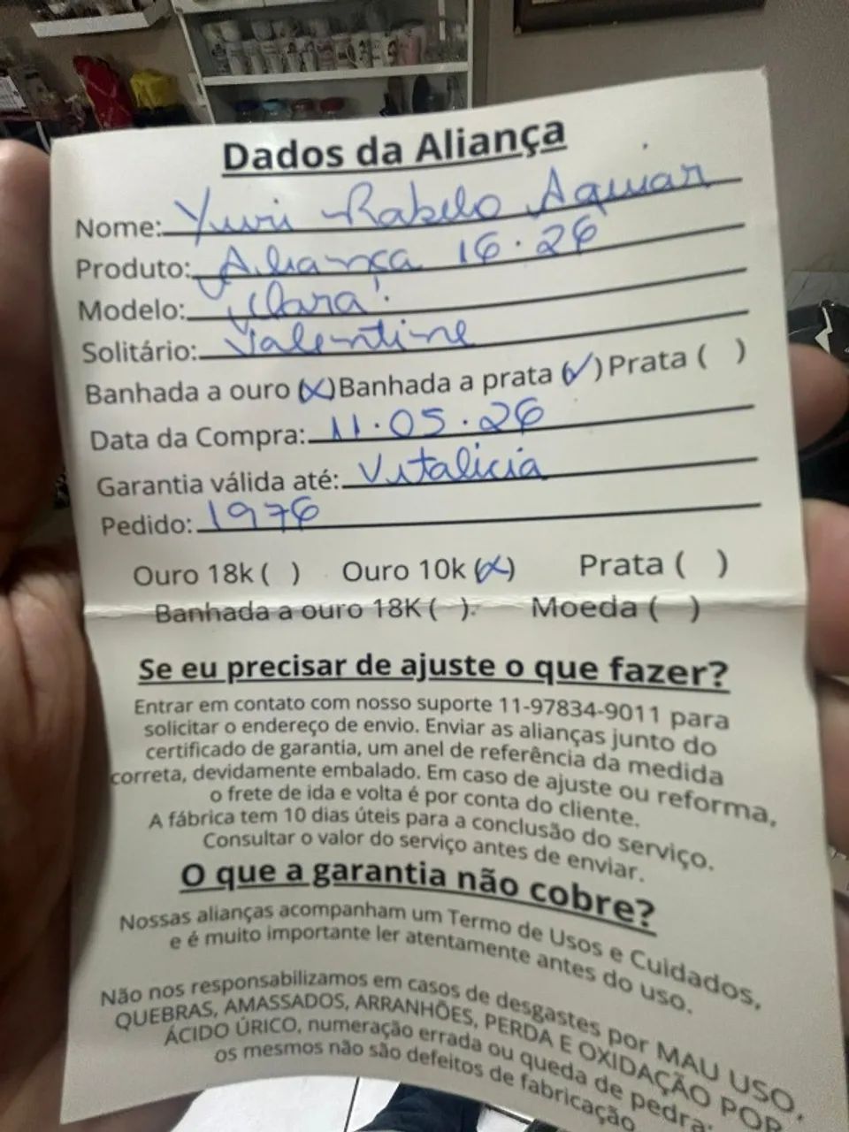 Alianças de ouro 10k chanfradas - Foto 4