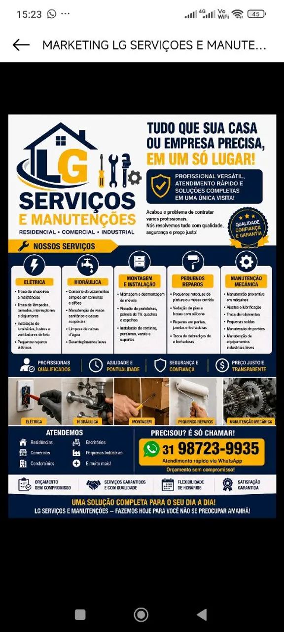 LG serviços e manutenções 