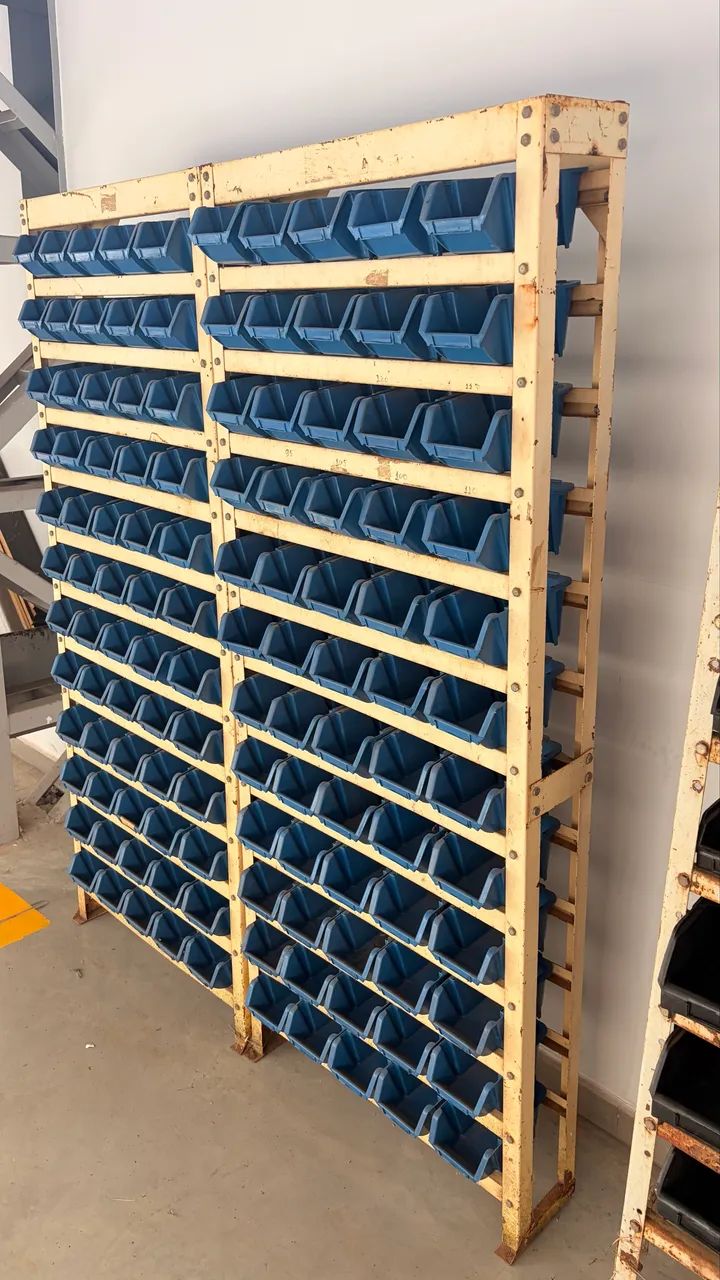 Kit Estante Organizadora Com 120 Gavetas Azul - Foto 5