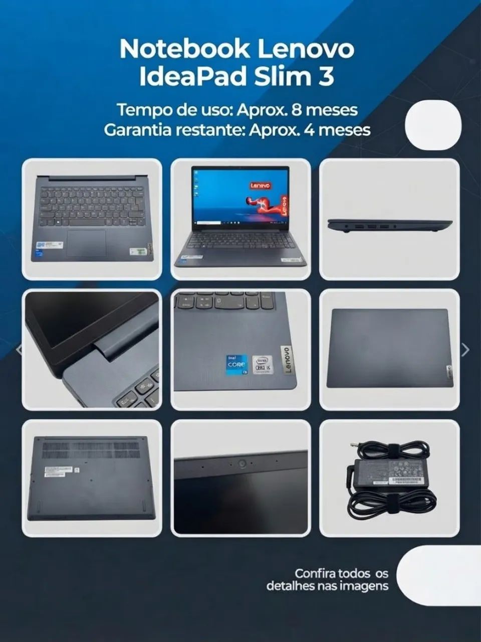 Vendo Notebook Lenovo IdeaPad Slim 3 - Foto 2