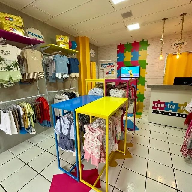 Loja Infantil Completa à Venda - Estrutura + Estoque