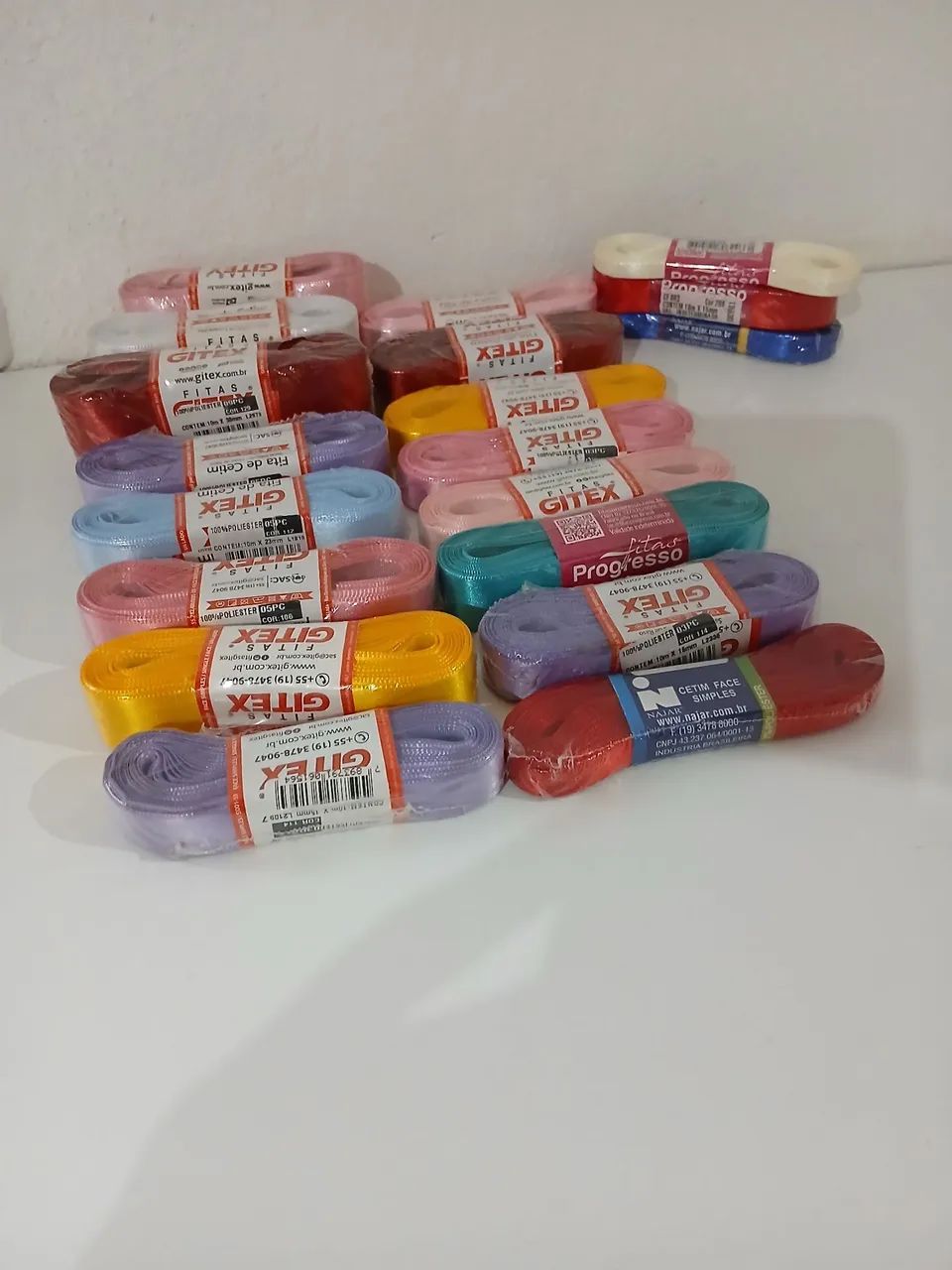 Kit  de fita de cetim  artesanato  - Foto 2