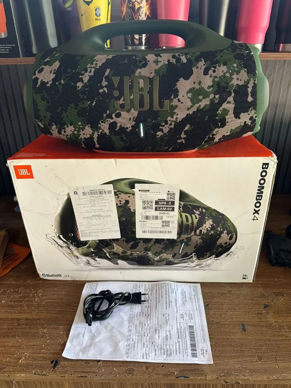 Caixa de som JBL BOOMBOX 4 semi nova Completa com Nota fiscal