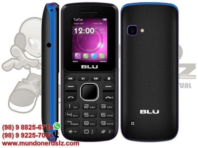 Celular Dual Sim Quad Band FM Lanterna Antena Rural Blu A100 em São Luís MA - Foto 2