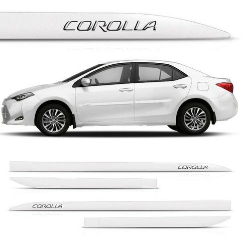 Frisos Laterais Toyota Corolla - Pintados / Baixo-Relevo / Auto-Relevo - Cromado - Foto 3