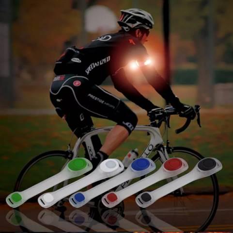 Braçadeira de led flexível para corridas e caminhadas