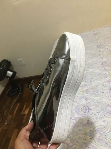 Tênis plataforma moleca chumbo