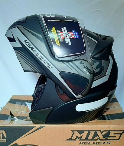 Brinquedos Capacete Moto Articulado com Naringueira Escamoteável Robocop Protork Jogos - Foto 2