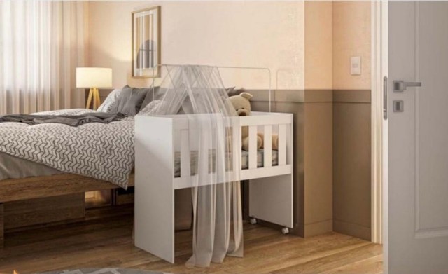 Mini Berço Funcional 5x1 100% MDF - Foto 2