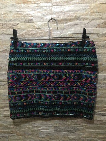 Mini Saia com em Paetês