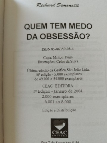 Livro a venda: Quem tem medo da obsessão ? - Foto 3