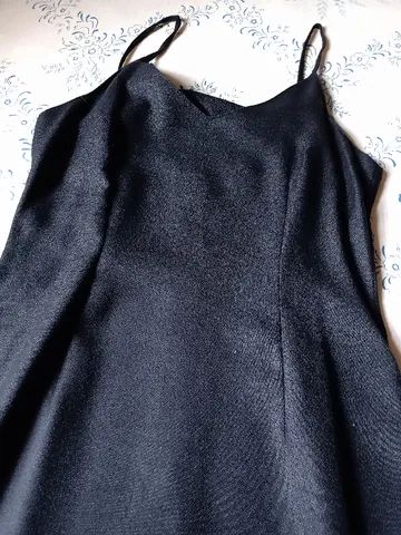 Vestido preto comprimento midi, tamanho P - Foto 4