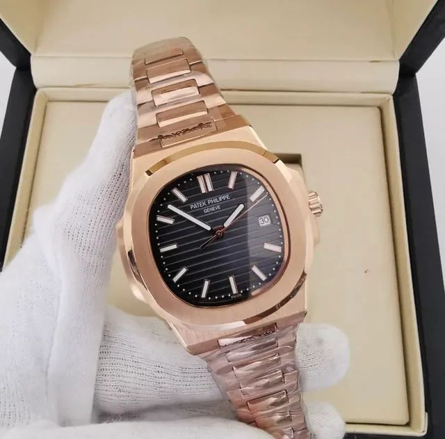 Relógio Patek Philippe Nautilus Rose Automatico 