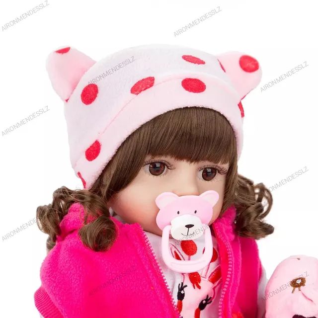 Brastoy Bebê Reborn Boneca Menina Silicone Original Girafinha Olhos  Castanhos 48cm : : Brinquedos e Jogos