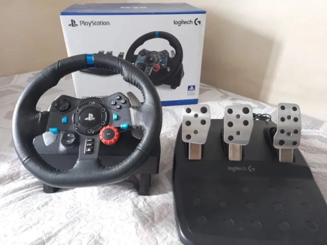 Volante Logitech G27, Pedais, Câmbio C/ Caixa Raridade