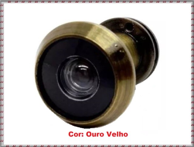 Olho Mágico niquelado nas cores ouro velho ou prata - 3 a 6 cm - Foto 3