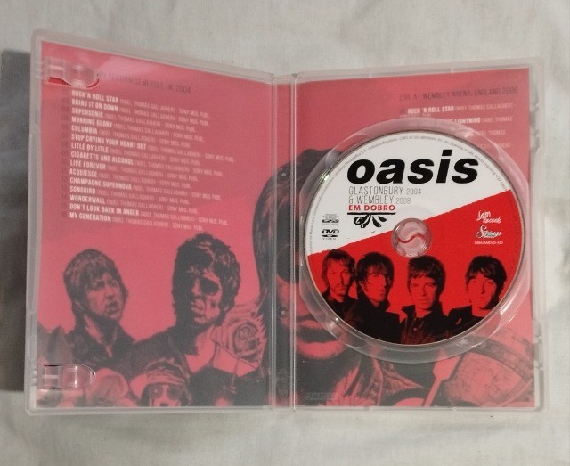 DVD Oasis Em Dobro Glastonbury 2004 + Wembley 2008