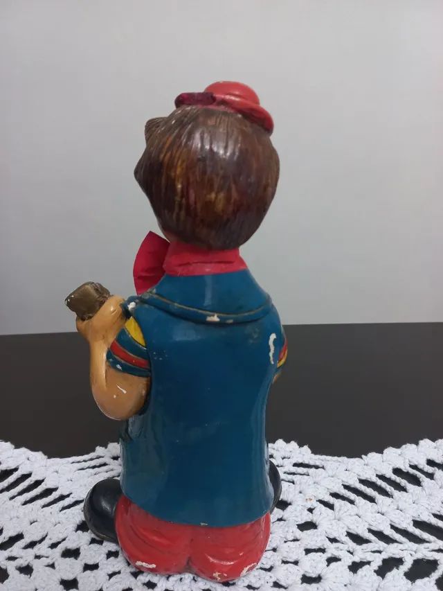 Estatueta de gesso antiga 30 cm  - Foto 3