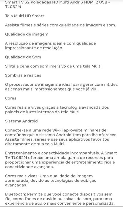 Smart Tv 32 Multilaser TL062M, Lacrada + NF (Até 12x) - Foto 5