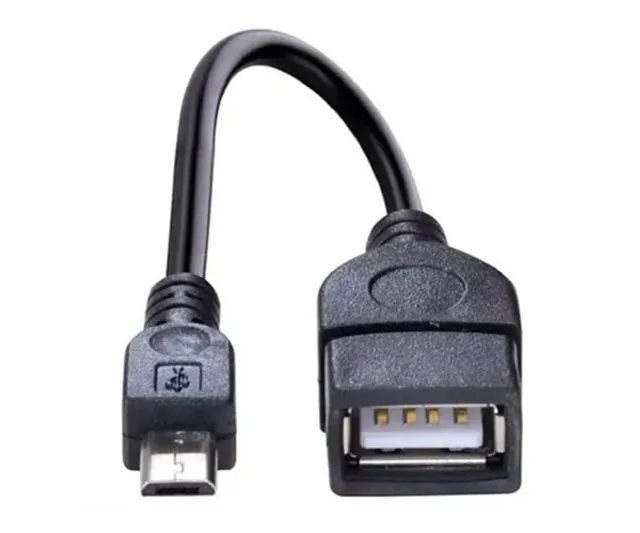 Cabo Adaptador Para Controle No Celular Otg Micro Usb V8 - Foto 2