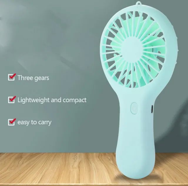 Mini ventilador de base e de mão 