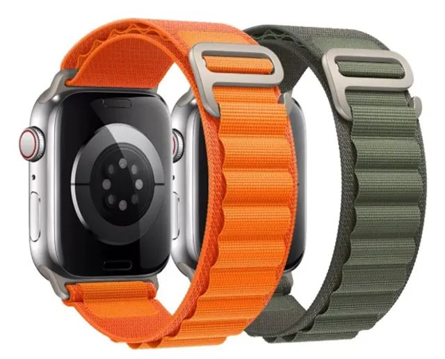 Pulseira Smartwatch (Apple Watch) 8 Ultra 49mm, Loop Alpine Laranja