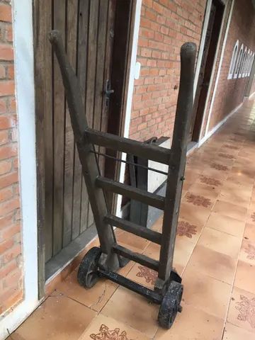Antigo Carrinho de carga, pesado, reforçado, decorativo - Foto 2
