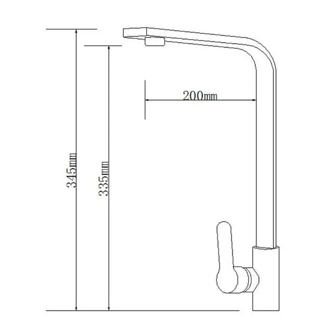 NOVA | Torneira Monocomando Cozinha Metal Reta Dourada - Fazemos Entrega - Foto 2