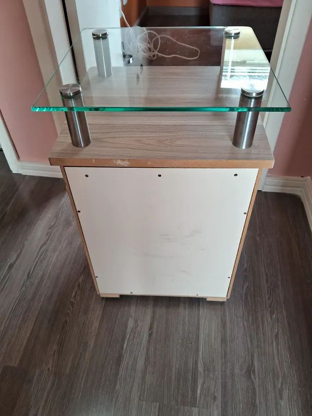 Mesa de Cabeceira MDF 2 Gavetas - Foto 5