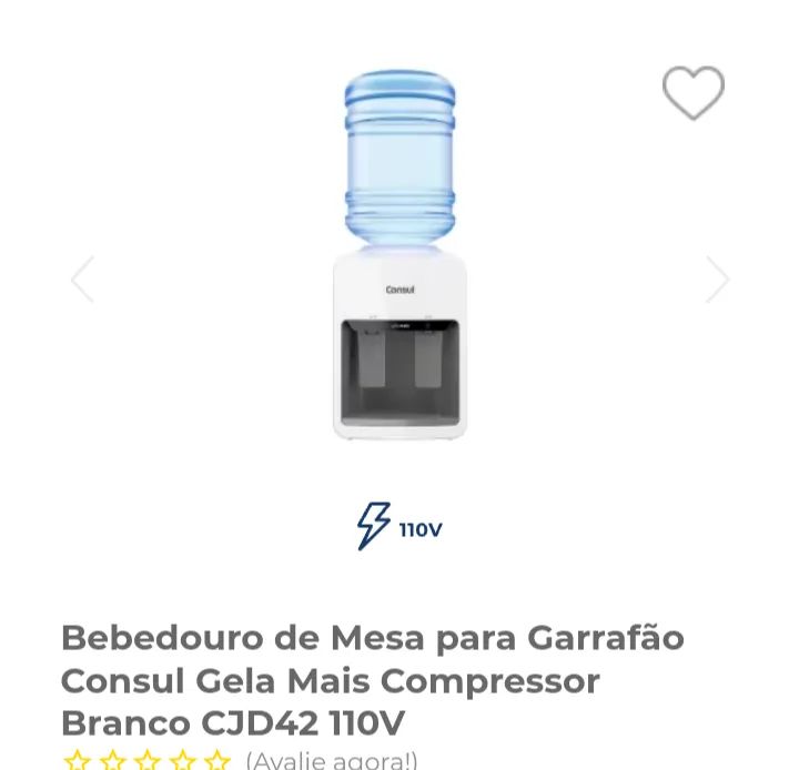 Bebedouro Consul CJD4 com compressor 110v