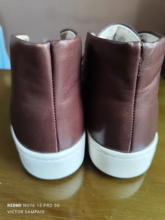 Bota de Couro Marrom West Coast  - Foto 4