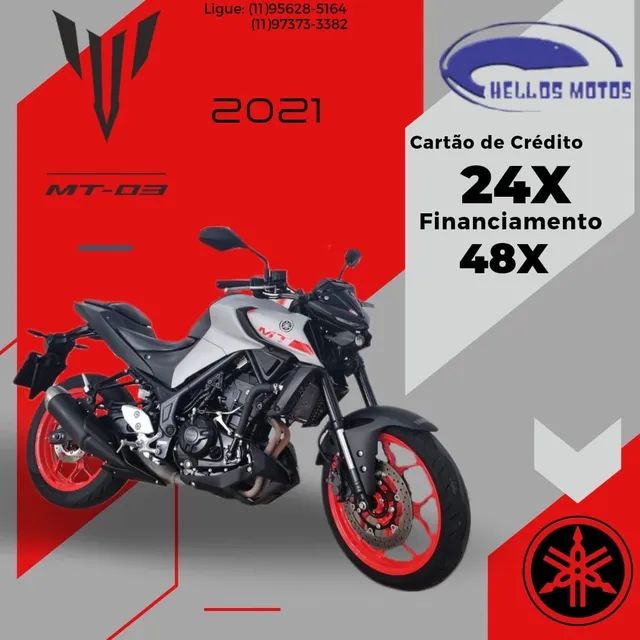 Yamaha MT 03 2021 - Único Dono, Baixa km