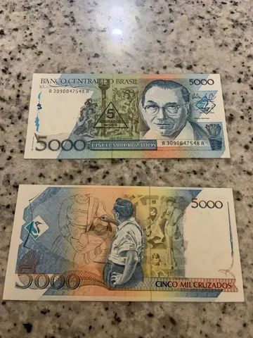 Cedula de 5000 Cruzados!! Para coleção  - Foto 2