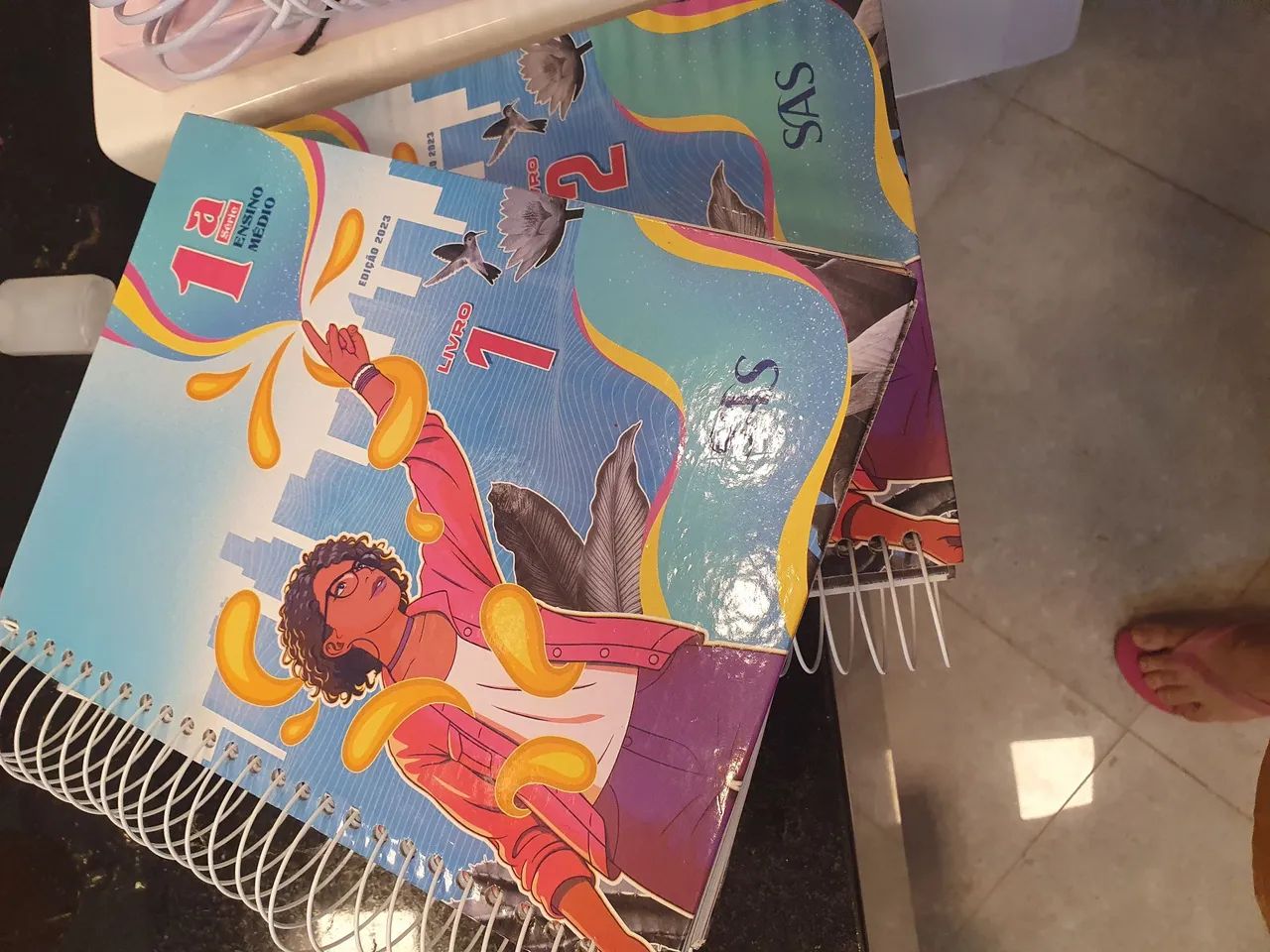 SAS Livros Didáticos Ensino Médio -Santa Mônica Série 1ª - 1º Ano - 6 Volumes - Foto 2