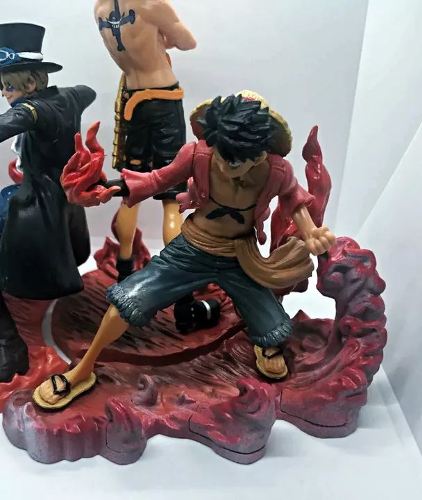 Kit Action Figure do Monkey D. Luffy, Portgas D. Ace e Sabo - Bonecos de One Piece - Foto 4