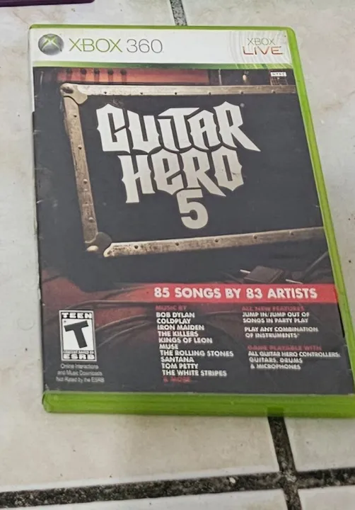 GUITAR HERO 3 GUITAR HERO 5 XBOX 360 ORIGINAL