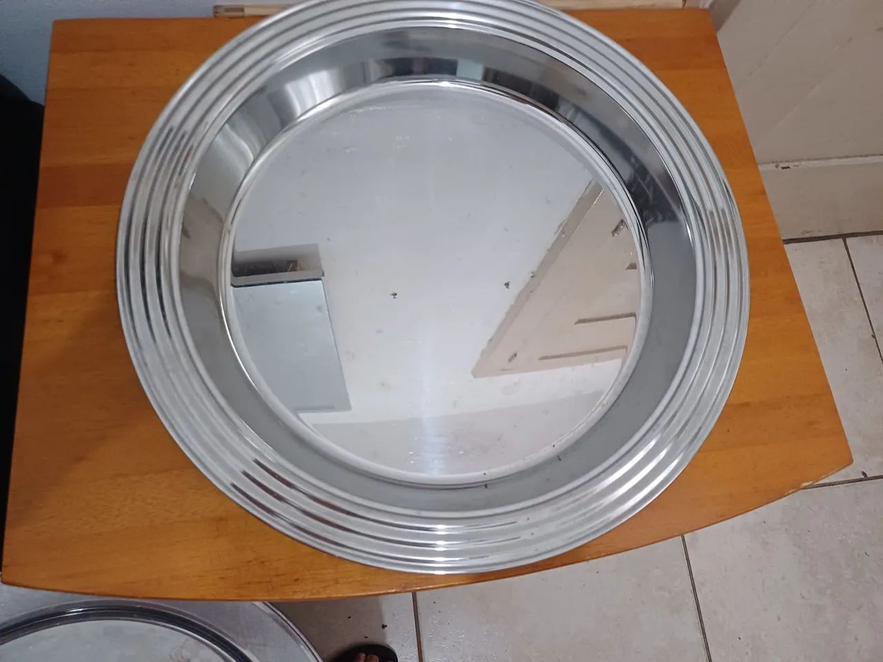 Bandeja de Metal Cromada