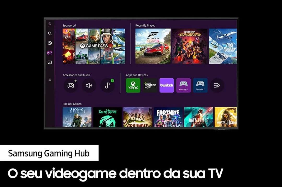 Tv smart Samsung Crystal 58 polegadas 4k tizen ultra - Foto 6