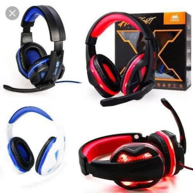 Fone Gamer Kp-396 Azul  - Foto 3