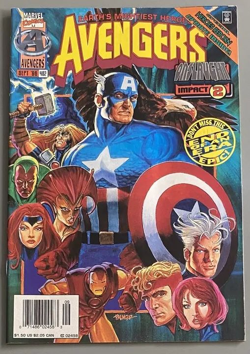 Avengers 402 Marvel 1996 Última Edição Vol.1 Onslaught