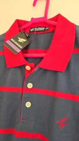 Camisa Gola Polo, tecido Algodão, NOVA!