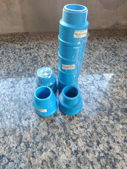 Redução 50 x 1.1/2" PVC Azul  - Foto 4