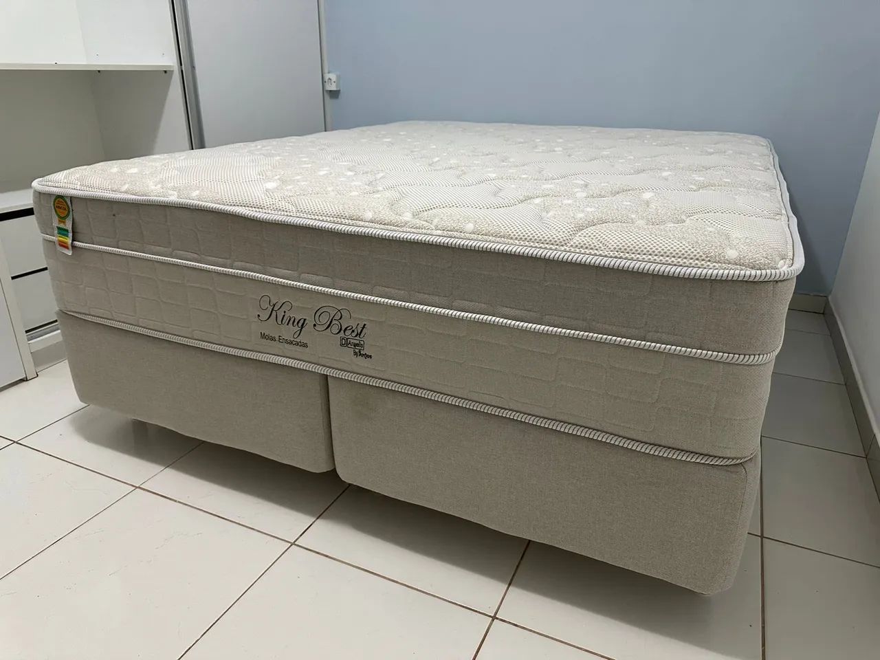 Cama king size colchão molas anjos colchões  - Foto 2