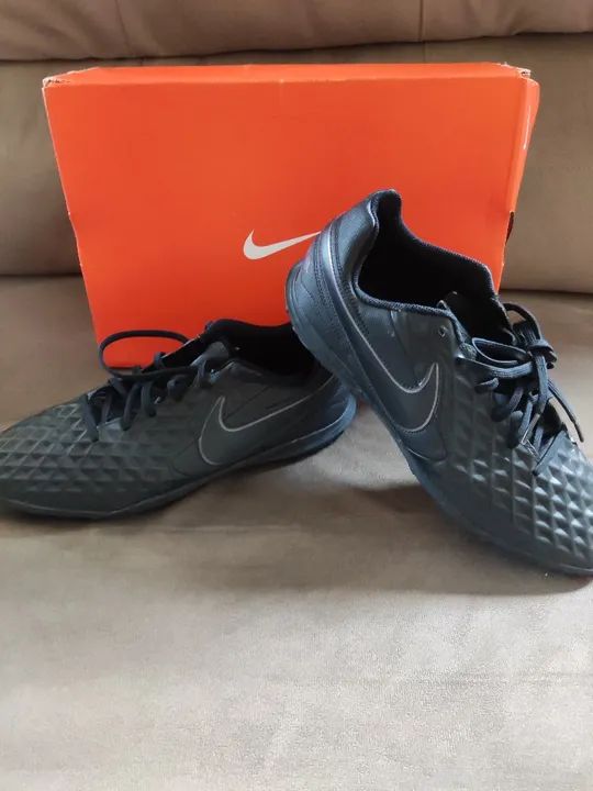 Chuteiras Nike -Tiempo-Superfly 8 club TF- Tamanho 42, - Preta - Foto 5