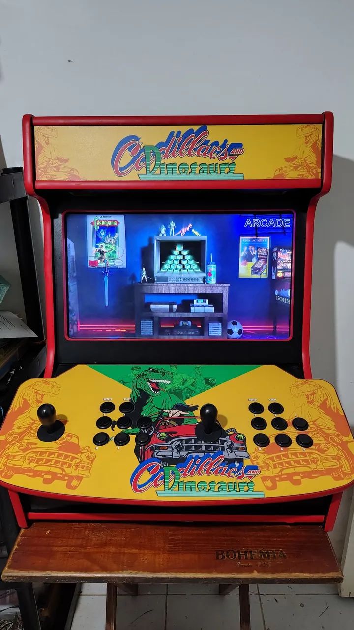 Fliperama - Máquina de Arcade Cadillac and Dinosaurs - Capcom - Foto 3