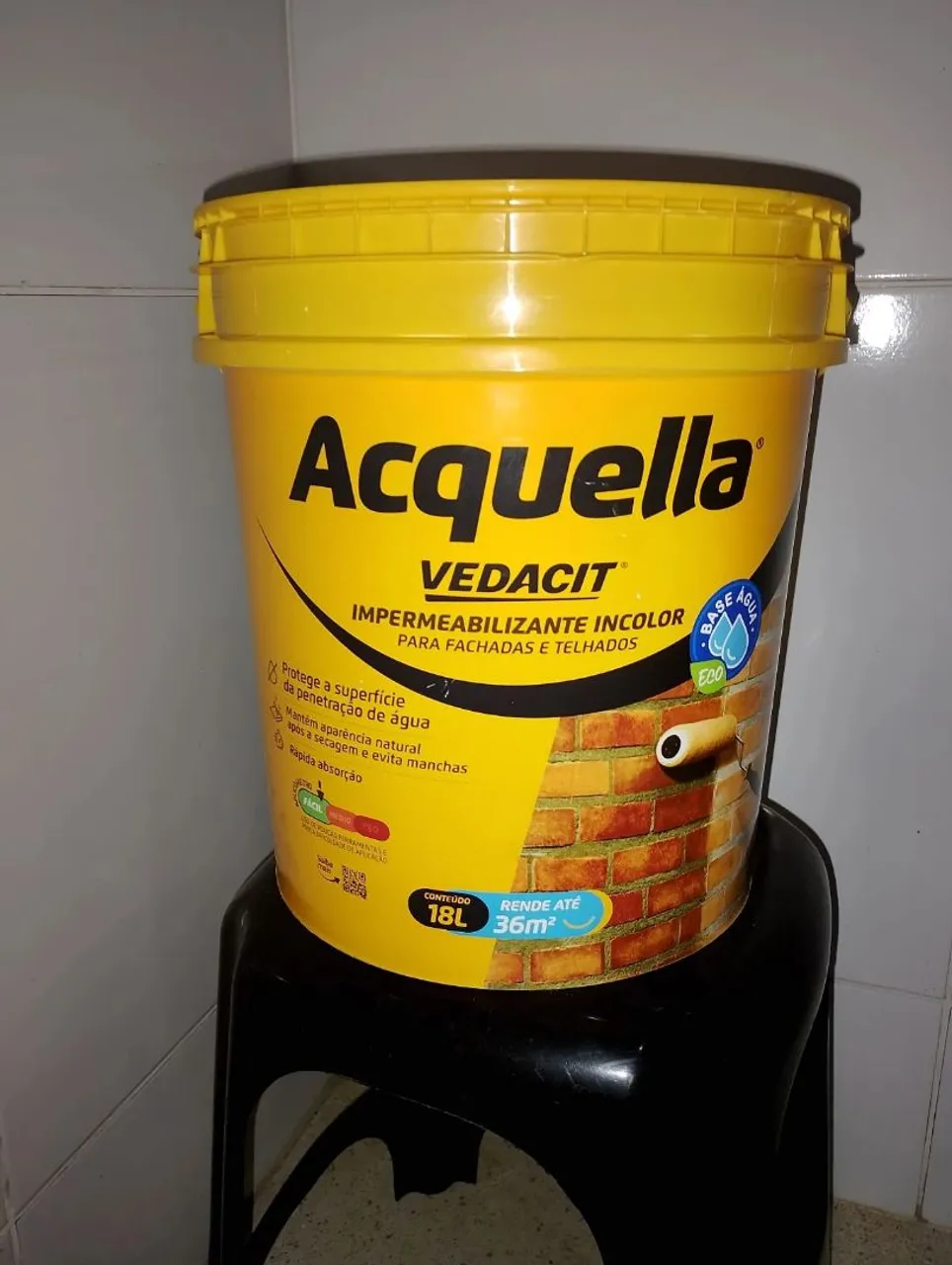 Balde de impermeabilizante Acquella Vedacit 18L