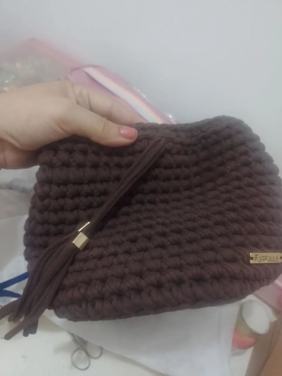 Bolsas crochê Artesanato 